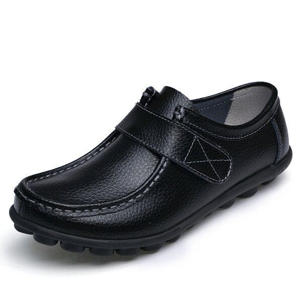 Damskie Buty Na Płaskim Obcasie Slip On Round Toe Outdoor Miękkie Mokasyny