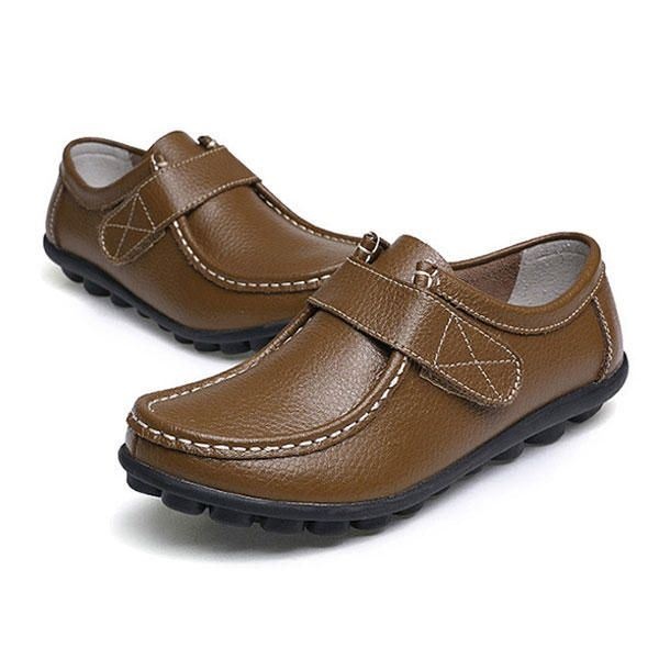 Damskie Buty Na Płaskim Obcasie Slip On Round Toe Outdoor Miękkie Mokasyny