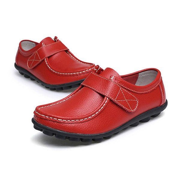 Damskie Buty Na Płaskim Obcasie Slip On Round Toe Outdoor Miękkie Mokasyny