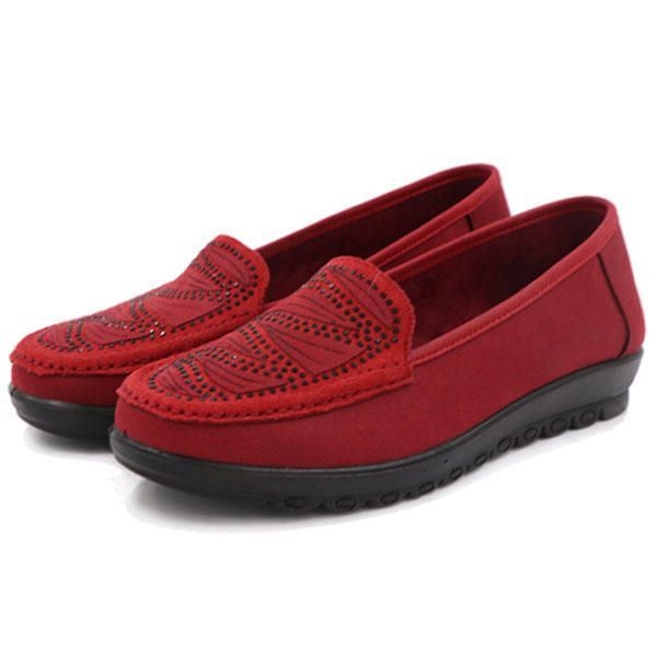 Kobiety Casual Flat Slip On Miękkie Buty Z Zamszu