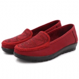 Kobiety Casual Flat Slip On Miękkie Buty Z Zamszu