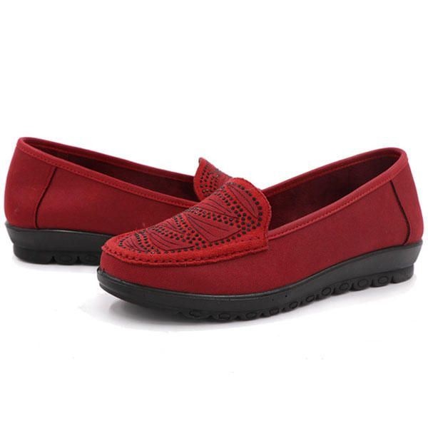 Kobiety Casual Flat Slip On Miękkie Buty Z Zamszu