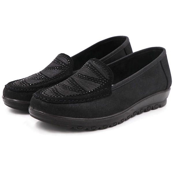 Kobiety Casual Flat Slip On Miękkie Buty Z Zamszu