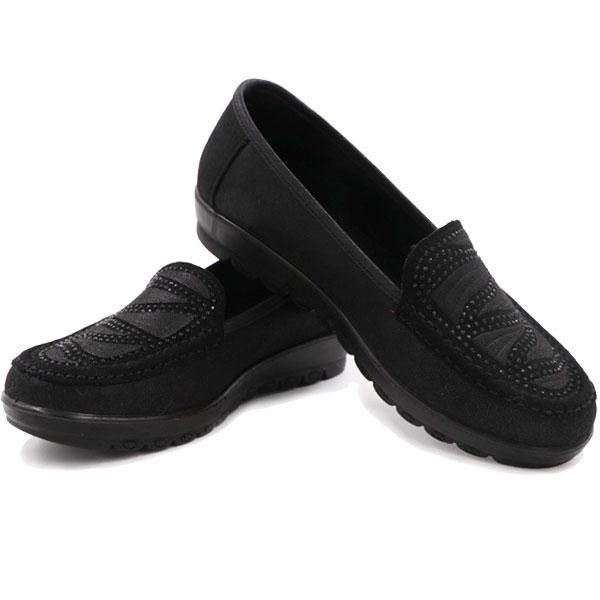 Kobiety Casual Flat Slip On Miękkie Buty Z Zamszu