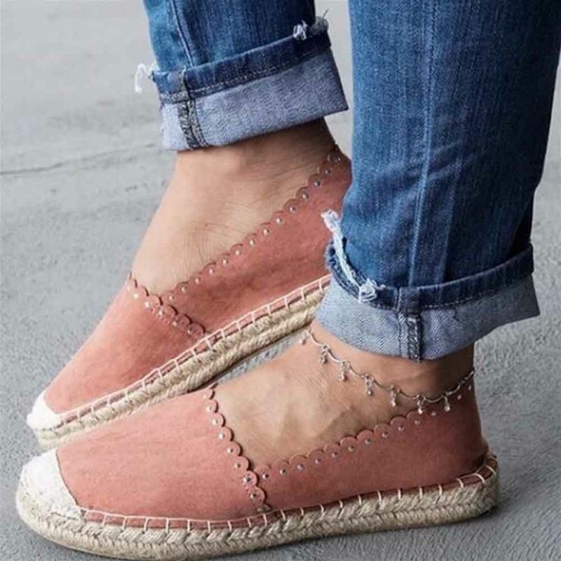 Kobiety Casual Wygodne Oddychające Płaskie Płaskie Espadryle