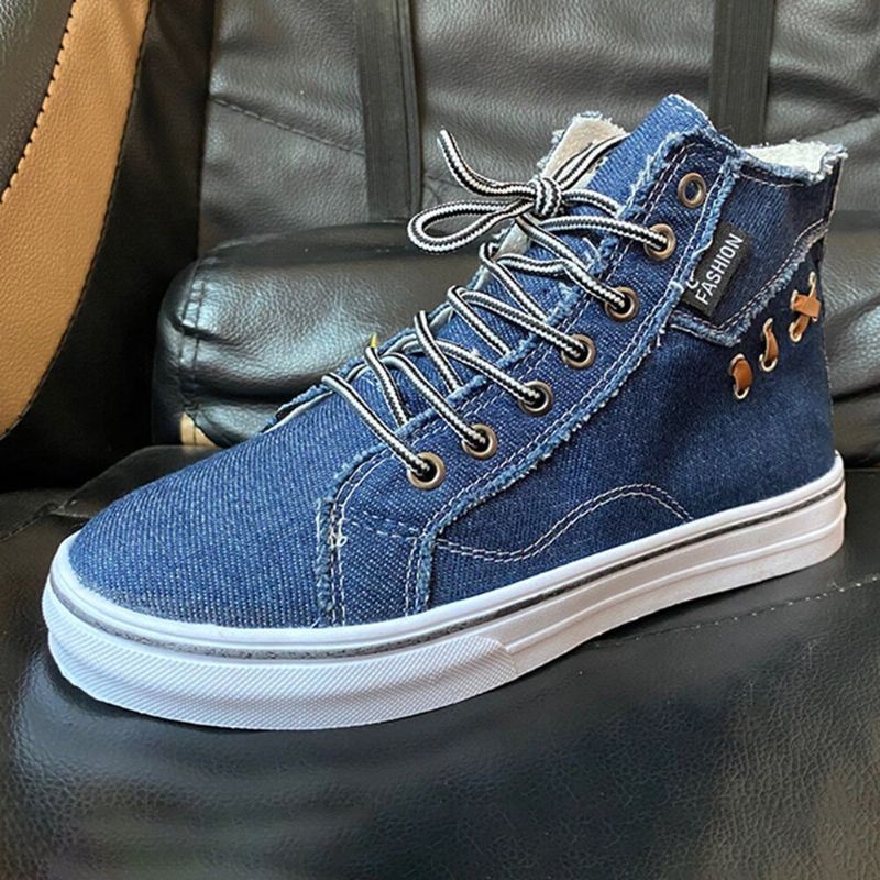 Kobiety Denim Wygodne Poręczny Sportowe Buty Na Wysokim Obcasie