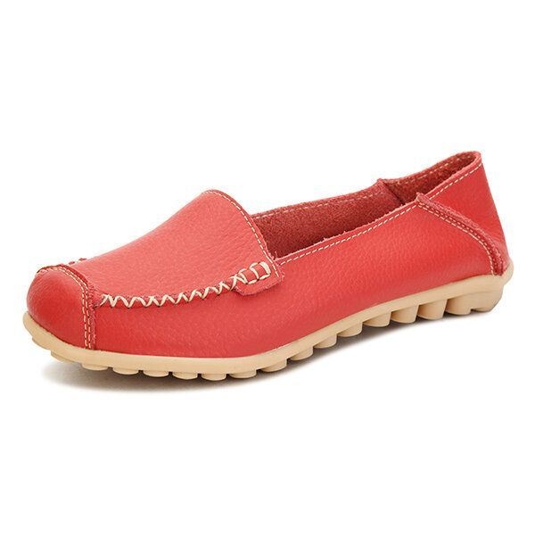 Kobiety Mieszkania Buty Wygodne Casual Slip On Okrągłe Toe Miękkie Płaskie Mokasyny