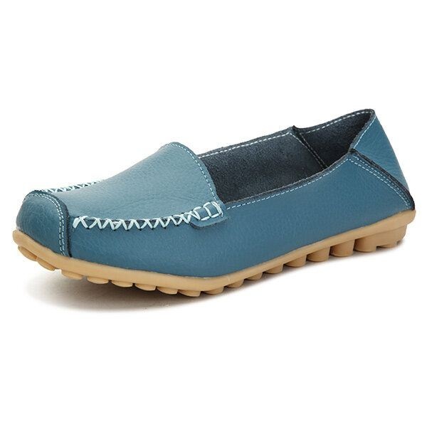 Kobiety Mieszkania Buty Wygodne Casual Slip On Okrągłe Toe Miękkie Płaskie Mokasyny