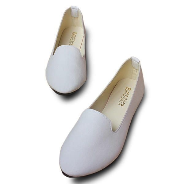 Kobiety Mieszkania Wygodne Na Co Dzień Slip On Pointed Toe Zamszowe Płaskie Mokasyny