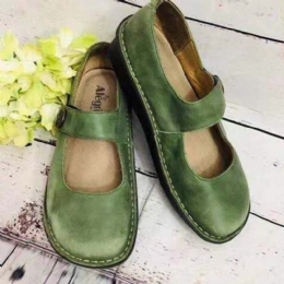 Kobiety Plus Rozmiar Wygodne Solidne Okrągłe Toe Regulowany Hak Loafers Casual Płaskie Mokasyny