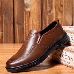 Mężczyźni Oddychająca Gumowa Podeszwa Slip On Casual Business Shoes