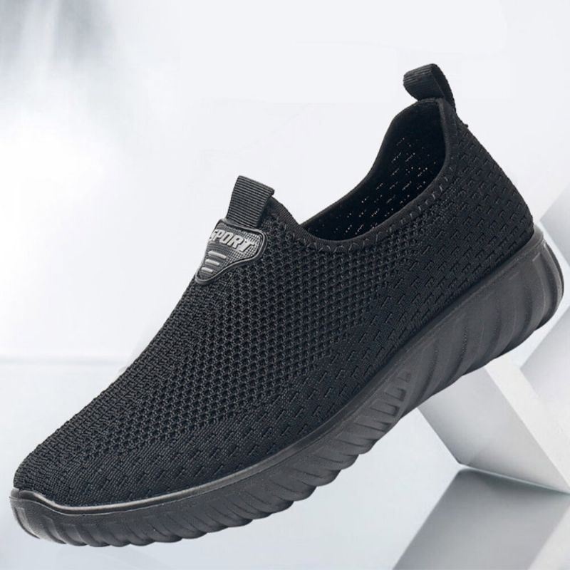 Męska Oddychająca Tkanina Antypoślizgowa Wygodna Podeszwa Slip On Old Peking Casual Shoes