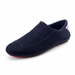 Męskie Buty Mieszkania Wygodne Miękkie Oddychające Casual Outdoor Slip On Flats Loafers Shoes