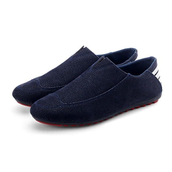 Męskie Buty Mieszkania Wygodne Miękkie Oddychające Casual Outdoor Slip On Flats Loafers Shoes