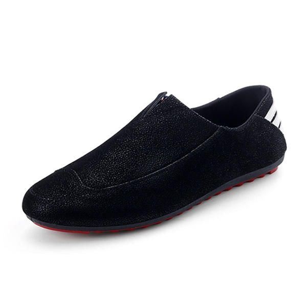 Męskie Buty Mieszkania Wygodne Miękkie Oddychające Casual Outdoor Slip On Flats Loafers Shoes