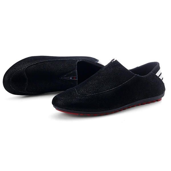 Męskie Buty Mieszkania Wygodne Miękkie Oddychające Casual Outdoor Slip On Flats Loafers Shoes