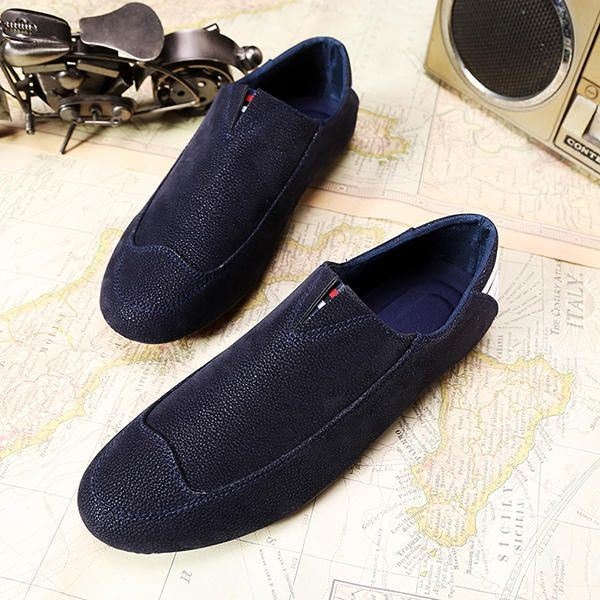 Męskie Buty Mieszkania Wygodne Miękkie Oddychające Casual Outdoor Slip On Flats Loafers Shoes