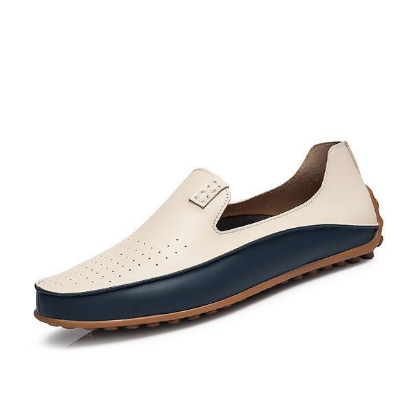 Męskie Buty Outdoor Casual Round Toe Slip On Oddychające Mieszkania