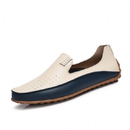 Męskie Buty Outdoor Casual Round Toe Slip On Oddychające Mieszkania