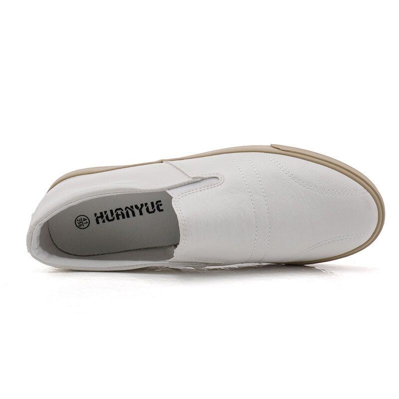 Męskie Oddychające Wygodne Dno Z Mikrofibry Solidne Slip On Casual Court Shoes