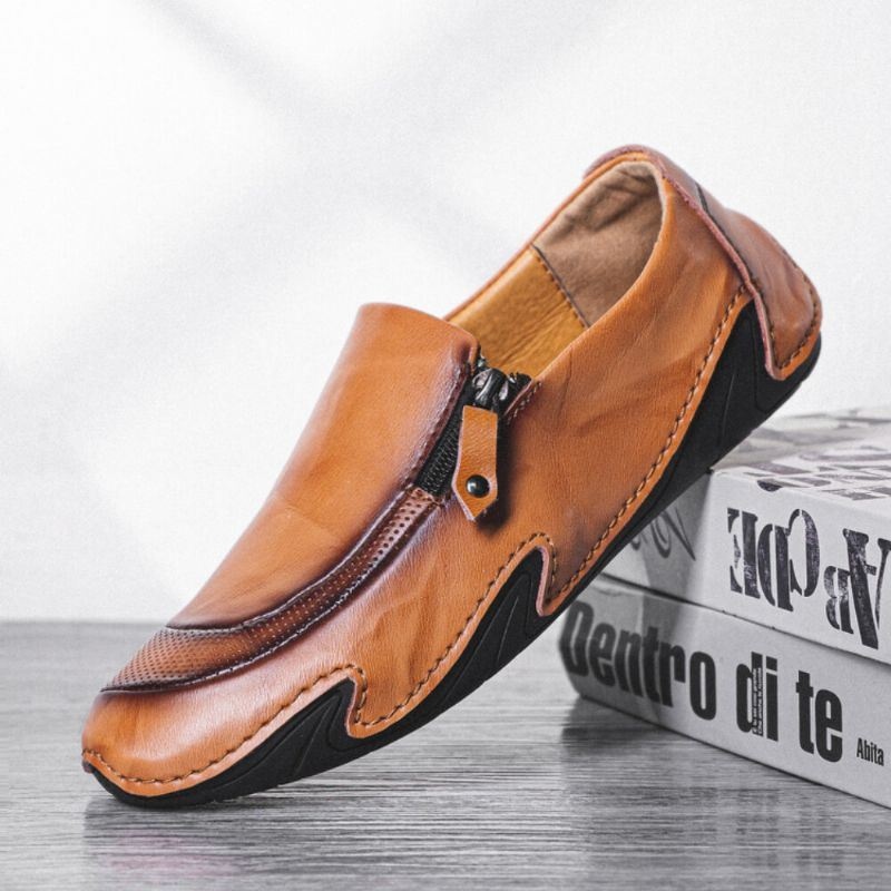 Męskie Oryginalne Skórzane Oddychające Antypoślizgowe Wygodne Miękkie Podeszwy Casual Business Shoes