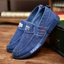 Męskie Płócienne Lekkie Miękkie Podeszwy Casual Walking Loafers