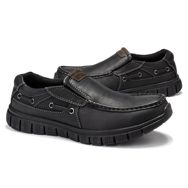 Męskie Wygodne Lekkie Miękkie Podeszwy Slip On Boat Shoes