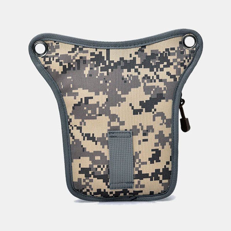 Mężczyźni Nylon Kamuflaż Tactical Outdoor Sport Wielofunkcyjna Wodoodporna Torba Na Talię Torba Na Nogę Torba Na Ramię Do Jazdy Konnej