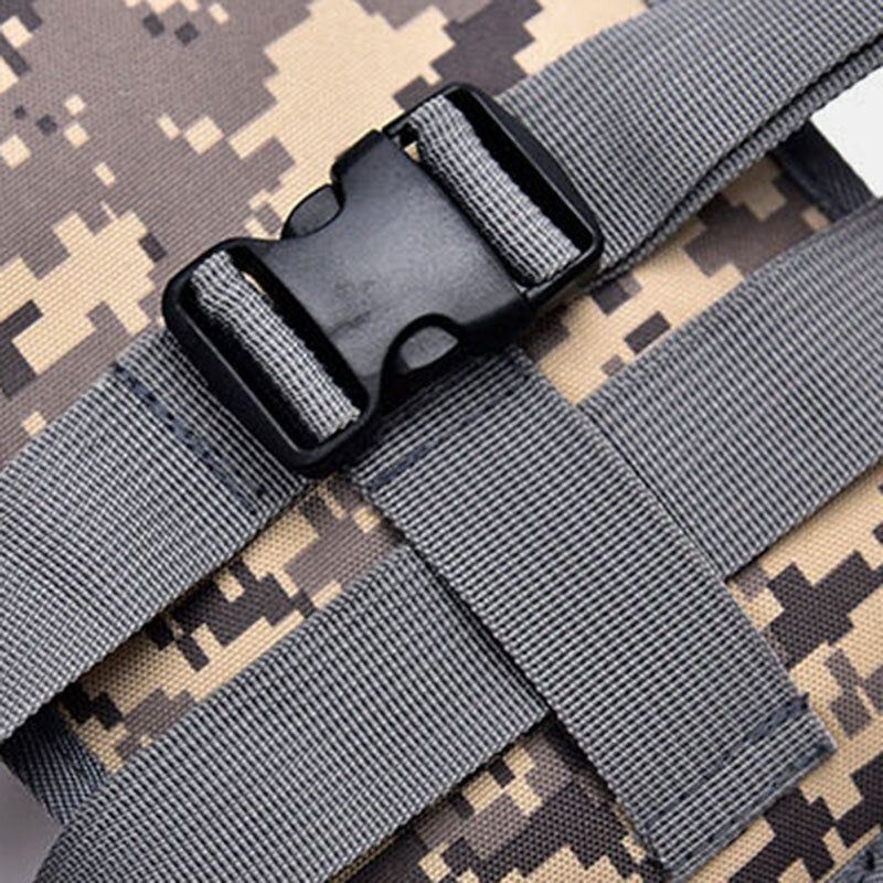 Mężczyźni Nylon Kamuflaż Tactical Outdoor Sport Wielofunkcyjna Wodoodporna Torba Na Talię Torba Na Nogę Torba Na Ramię Do Jazdy Konnej