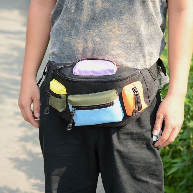 Mężczyźni Oxford Cloth Casual Fashion Multi-pocket Sport Outdoor Waist Bag