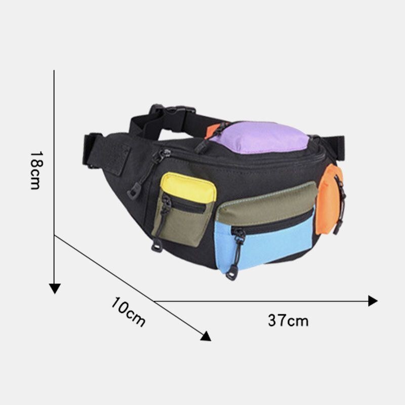 Mężczyźni Oxford Cloth Casual Fashion Multi-pocket Sport Outdoor Waist Bag