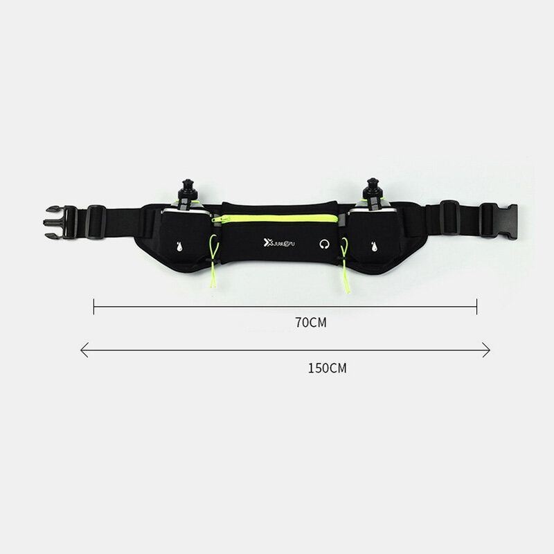 Męska Saszetka Sportowa Unisex Podwójna Kieszeń Do Biegania Sportowa Butelka Na Wodę Saszetka Na Pasek Telefon W Talii