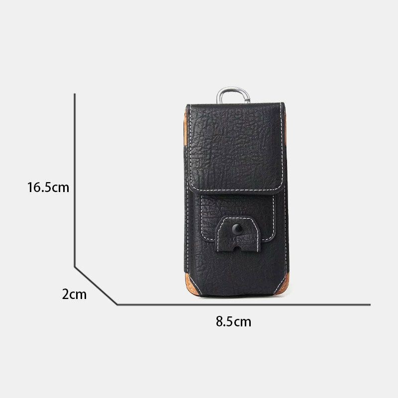 Męska Wielofunkcyjna Torba Na Słuchawki Do Przechowywania W Stylu Vintage Faux Leather Phone Bag Torba Na Talię