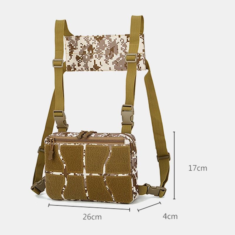 Damska Kamizelka Męska Taktyczna Torba Na Klatkę Piersiowa Casual Crossbody Bag