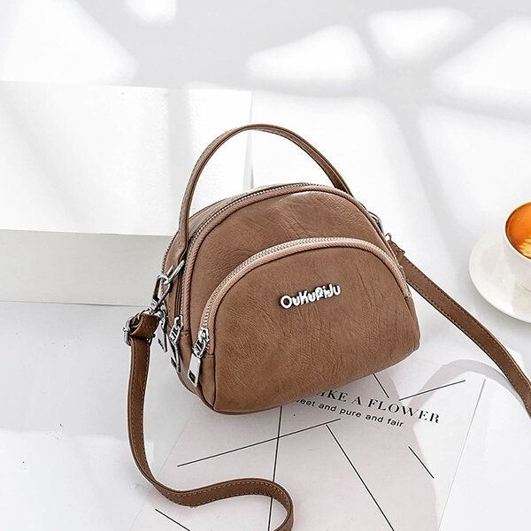 Damska Mini Torba Na Telefon Ze Sztucznej Skóry Multi-slot Retro Crossbody Bag