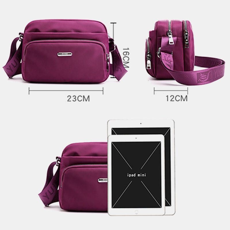 Damska Nylonowa Wodoodporna Torba Na Ramię Torba Crossbody