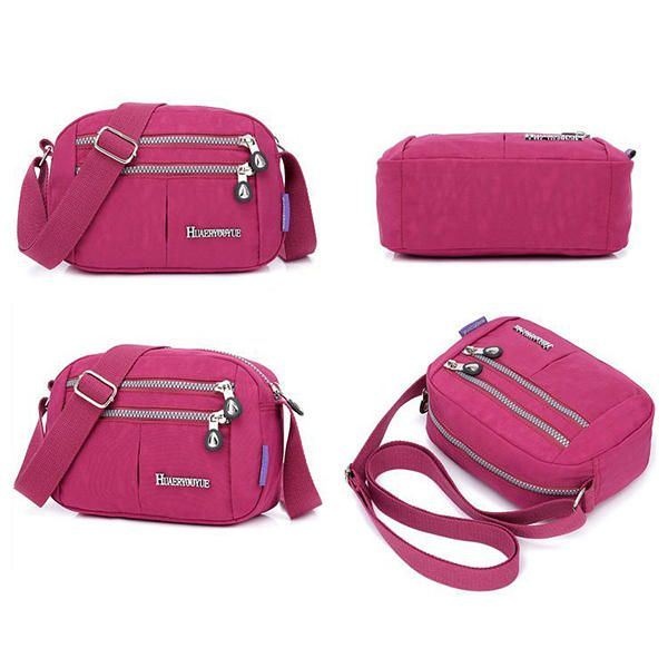 Damska Torba Crossbody Z Wieloma Kieszeniami Wodoodporna Torba Nylonowa