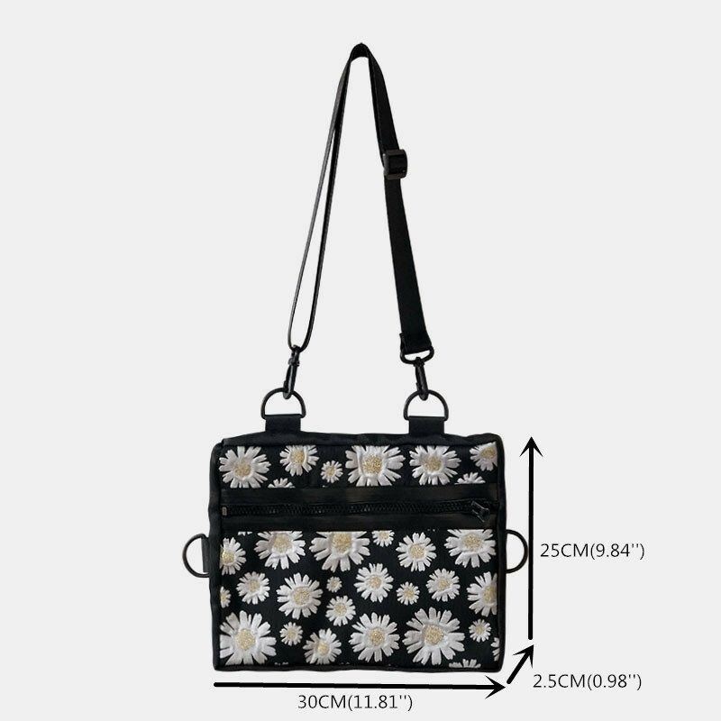 Damska Torba Na Ramię Daisy Casual Flower Nylon Crossbody