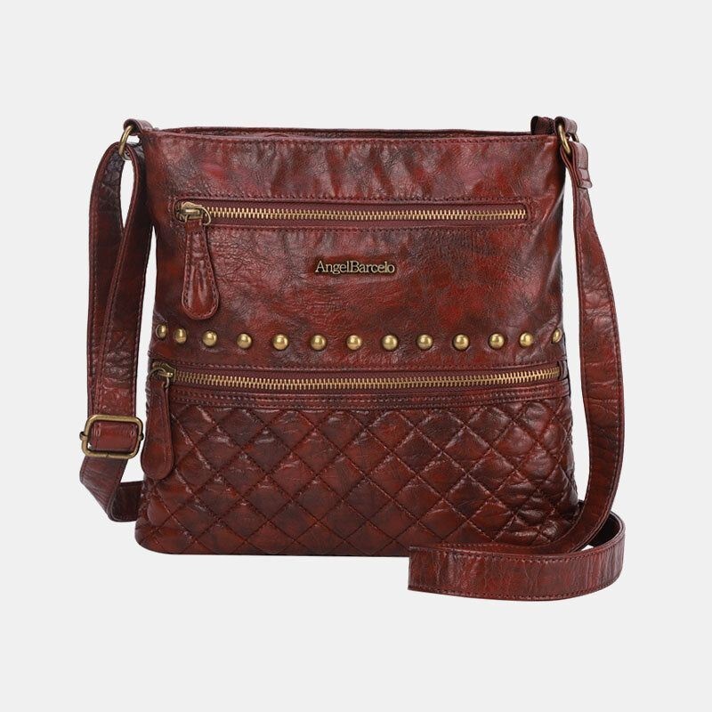 Damska Torba Na Ramię Z Wodoodpornym Sprzętem Argyle Anti-theft Crossbody Bag