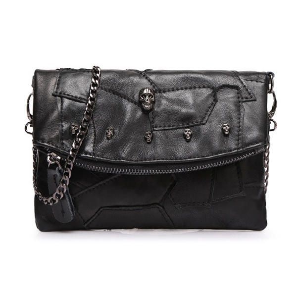 Damskie Torebki Crossbody Z Prawdziwej Skóry Patchworkowe Szwy