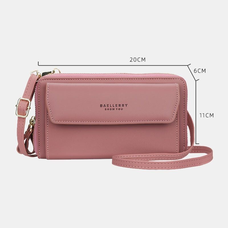 Kobiety 12 Miejsc Na Karty Torba Na Telefon O Dużej Pojemności Torba Crossbody