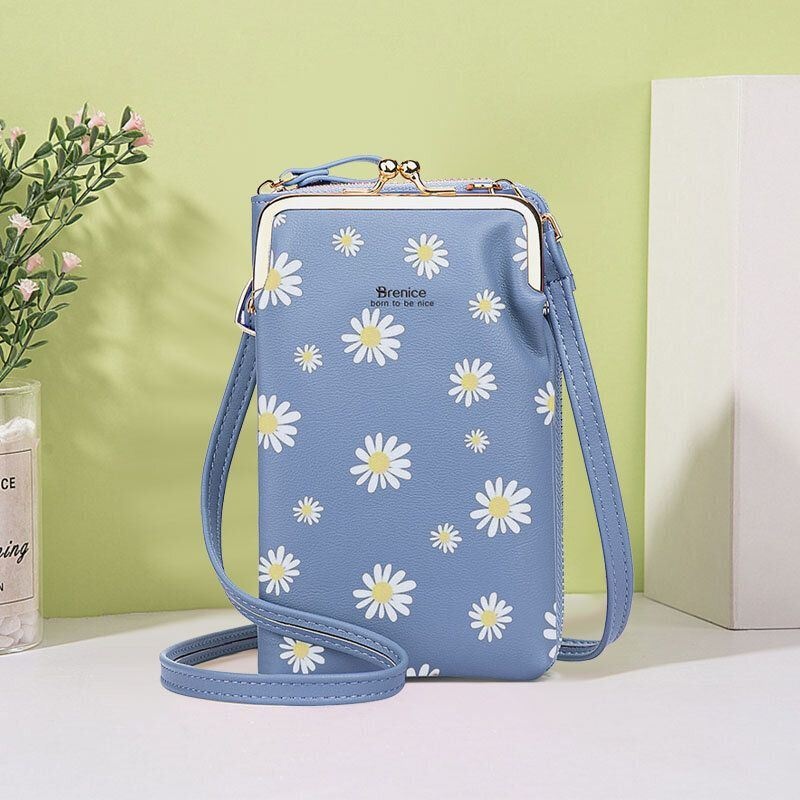 Kobiety 13 Miejsc Na Karty Torba Na Telefon Daisy Crossbody Torba Na Ramię