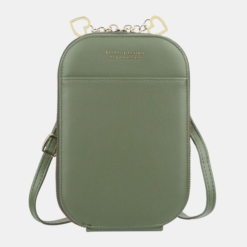 Kobiety 4 Gniazda Na Karty 6.5-calowa Torba Na Telefon Owalna Torba Crossbody Bag