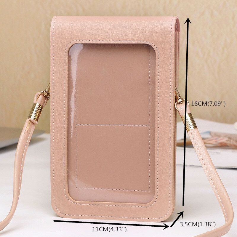 Kobiety 6.3 Calowy Ekran Dotykowy Torba Crossbody Torba Na Telefon Torba Na Ramię