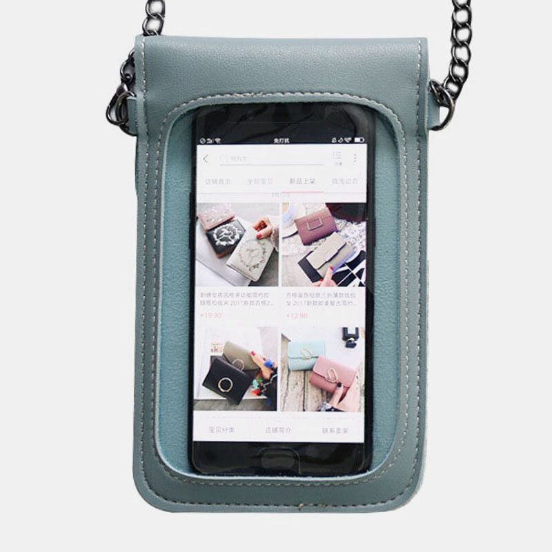 Kobiety 6.3 Calowy Łańcuszek Z Ekranem Dotykowym Casual Phone Bag Crossbody Bag Torba Na Ramię