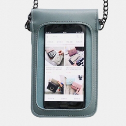 Kobiety 6.3 Calowy Łańcuszek Z Ekranem Dotykowym Casual Phone Bag Crossbody Bag Torba Na Ramię