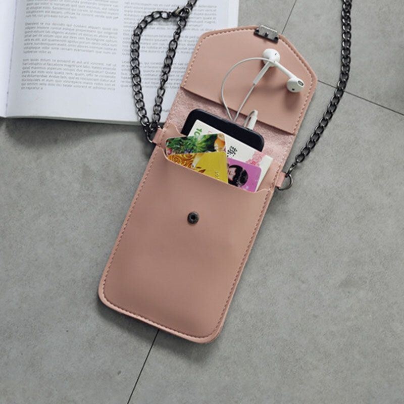 Kobiety 6.3 Calowy Łańcuszek Z Ekranem Dotykowym Casual Phone Bag Crossbody Bag Torba Na Ramię