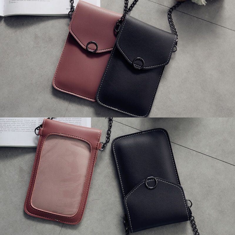 Kobiety 6.3 Calowy Łańcuszek Z Ekranem Dotykowym Casual Phone Bag Crossbody Bag Torba Na Ramię