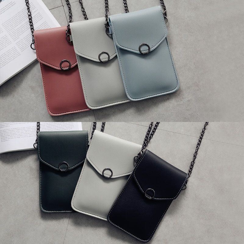 Kobiety 6.3 Calowy Łańcuszek Z Ekranem Dotykowym Casual Phone Bag Crossbody Bag Torba Na Ramię