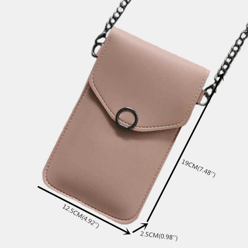 Kobiety 6.3 Calowy Łańcuszek Z Ekranem Dotykowym Casual Phone Bag Crossbody Bag Torba Na Ramię